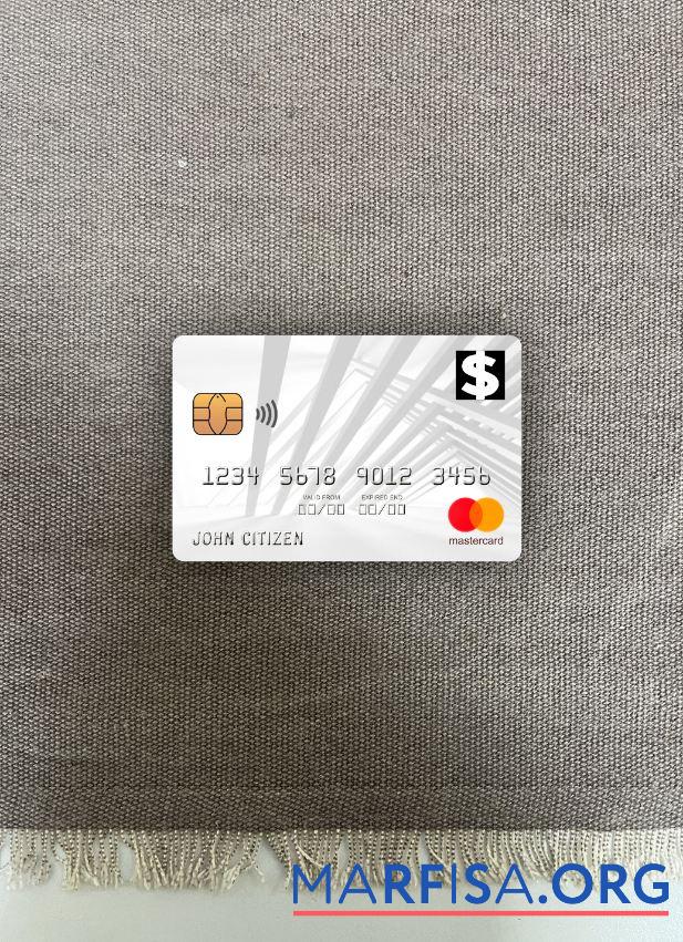 Downloadable USA First Bank of Wiki mastercard photolook front template